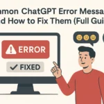 ChatGPT Error Messages