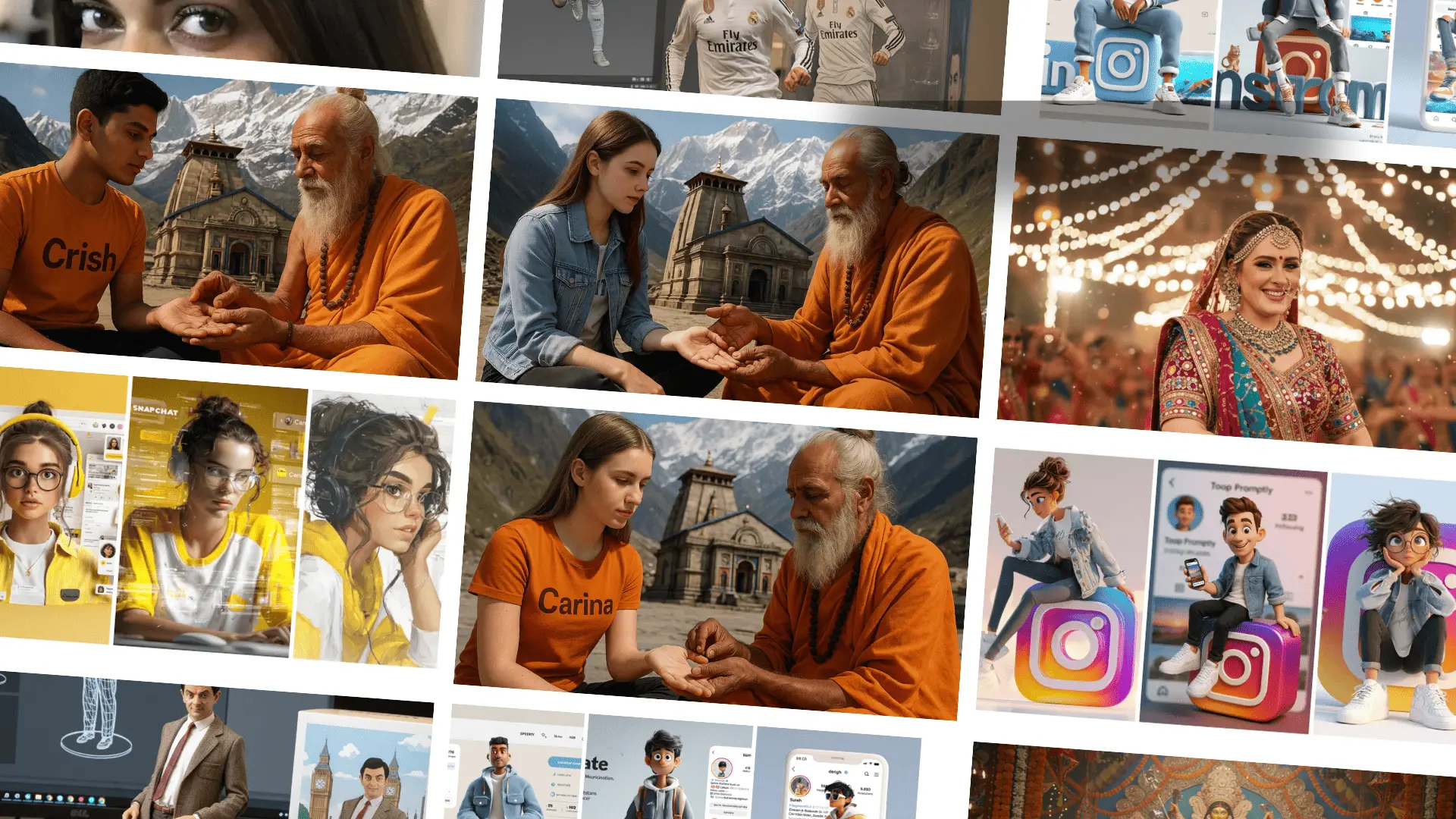 AI Prompts for Spiritual Scenes at Kedarnath Temple