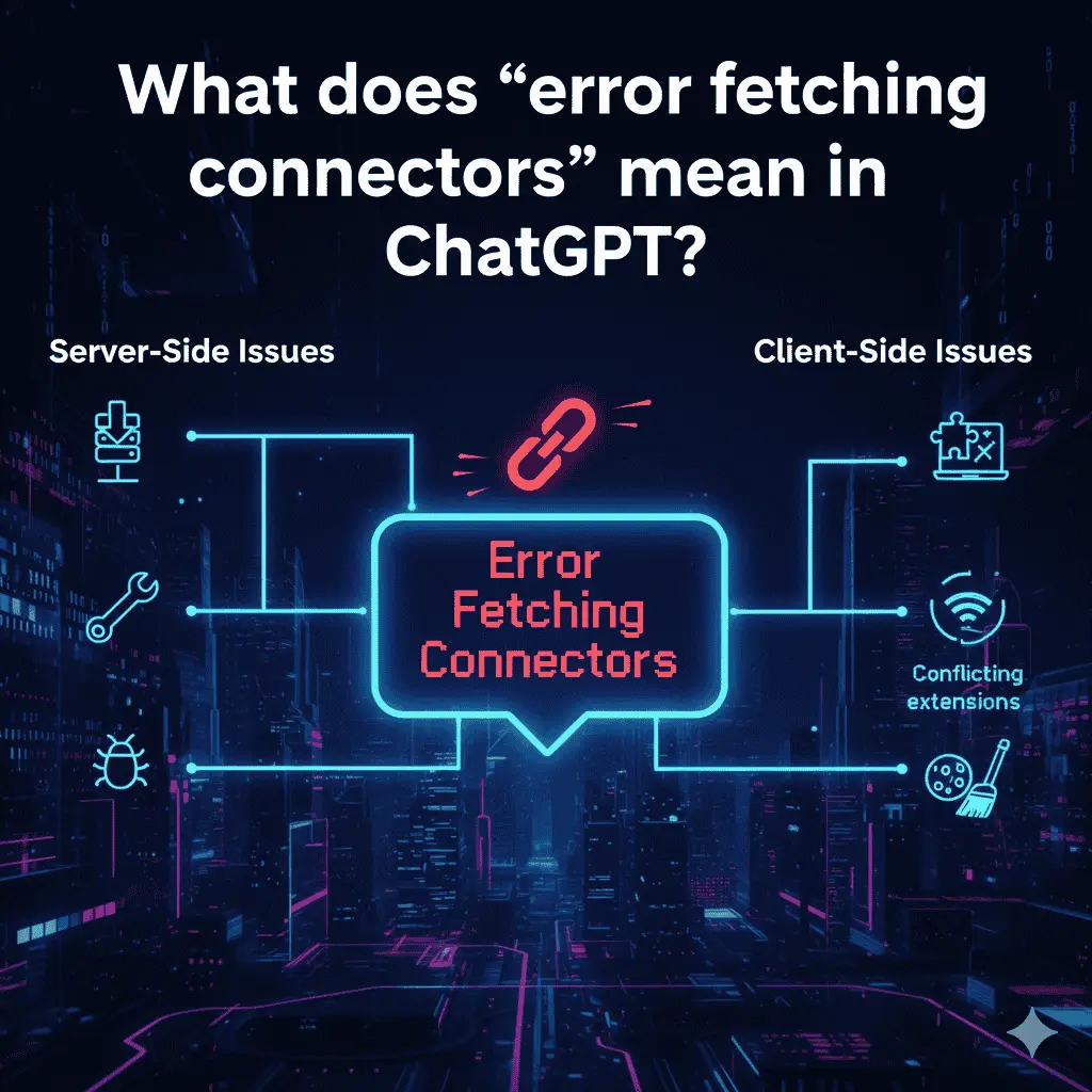 error fetching connectors in ChatGPT?