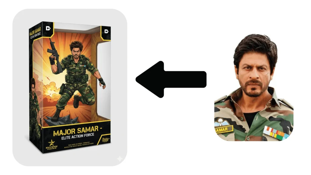 The of the stylized Action Figure