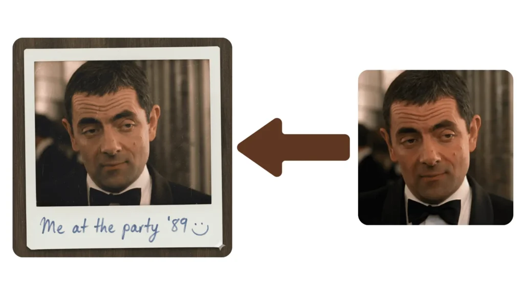 The prompt of the 1980s Faded Polaroid