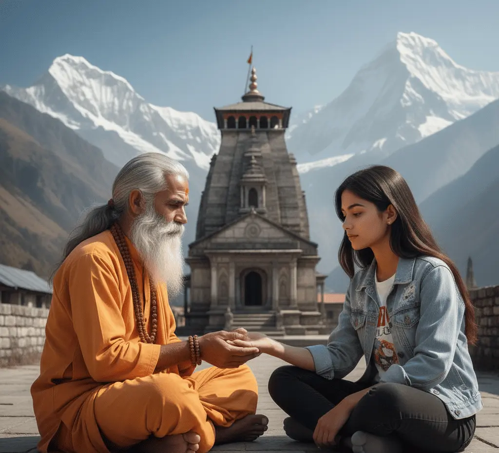 A Seeker’s Journey: Carina’s wears a light-washed denim jacket