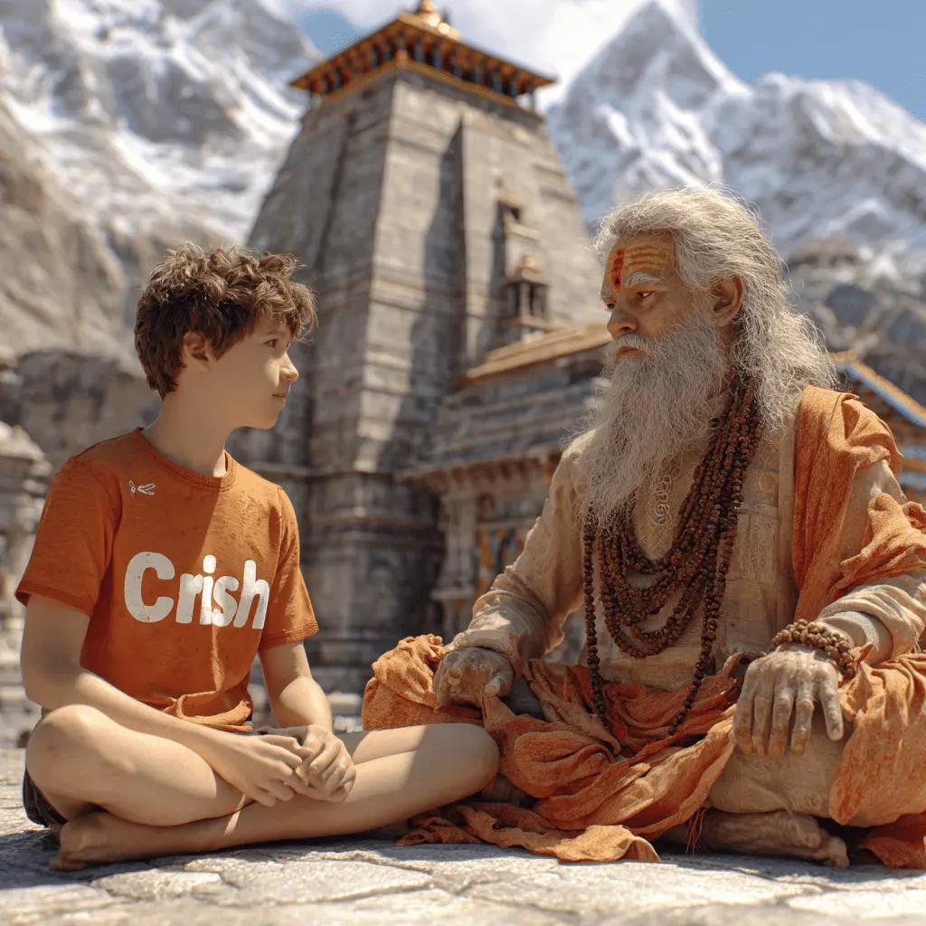 Crish Moment with the Pandit