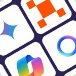 Various technology and design logos displayed