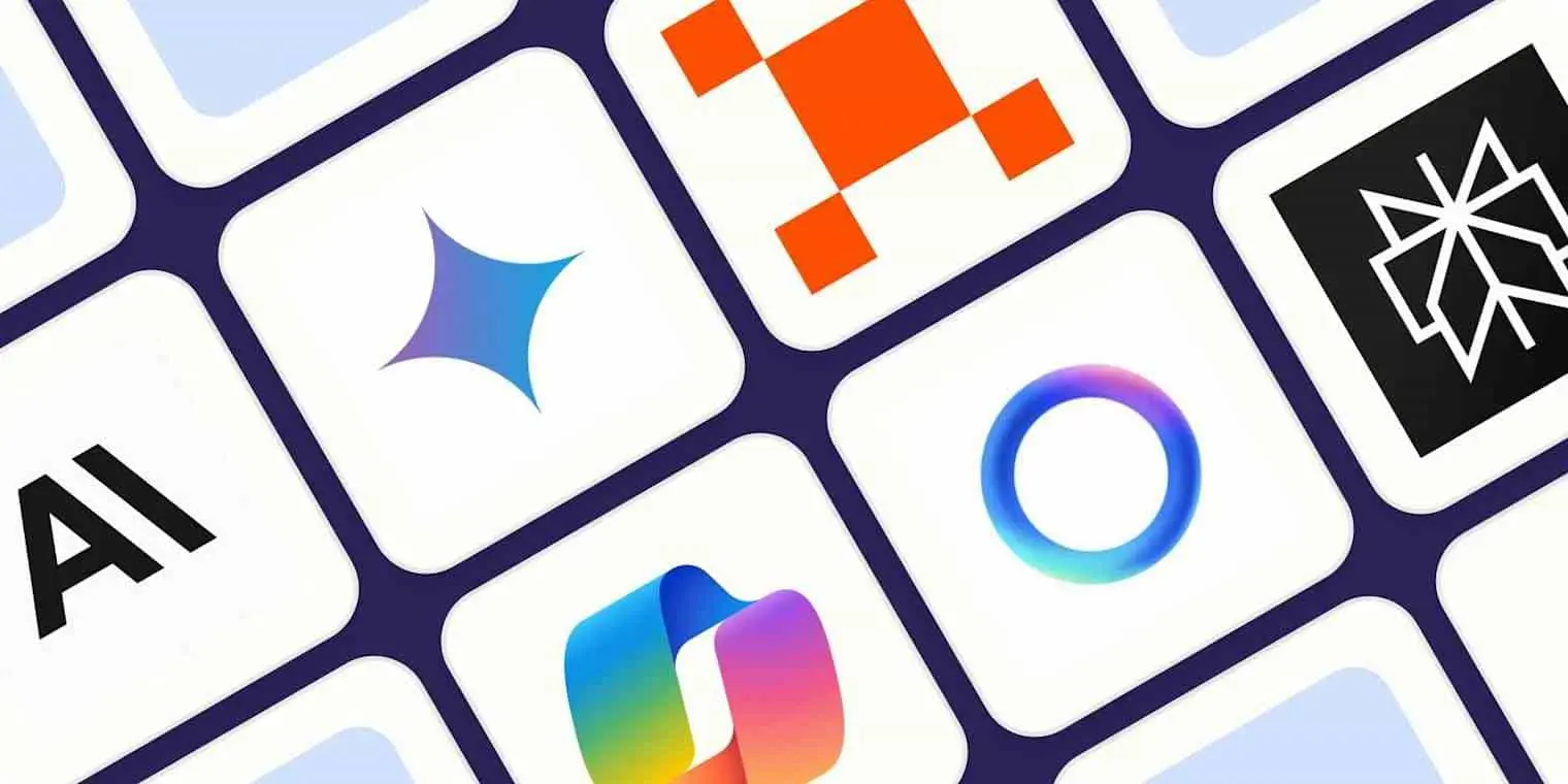 Various technology and design logos displayed