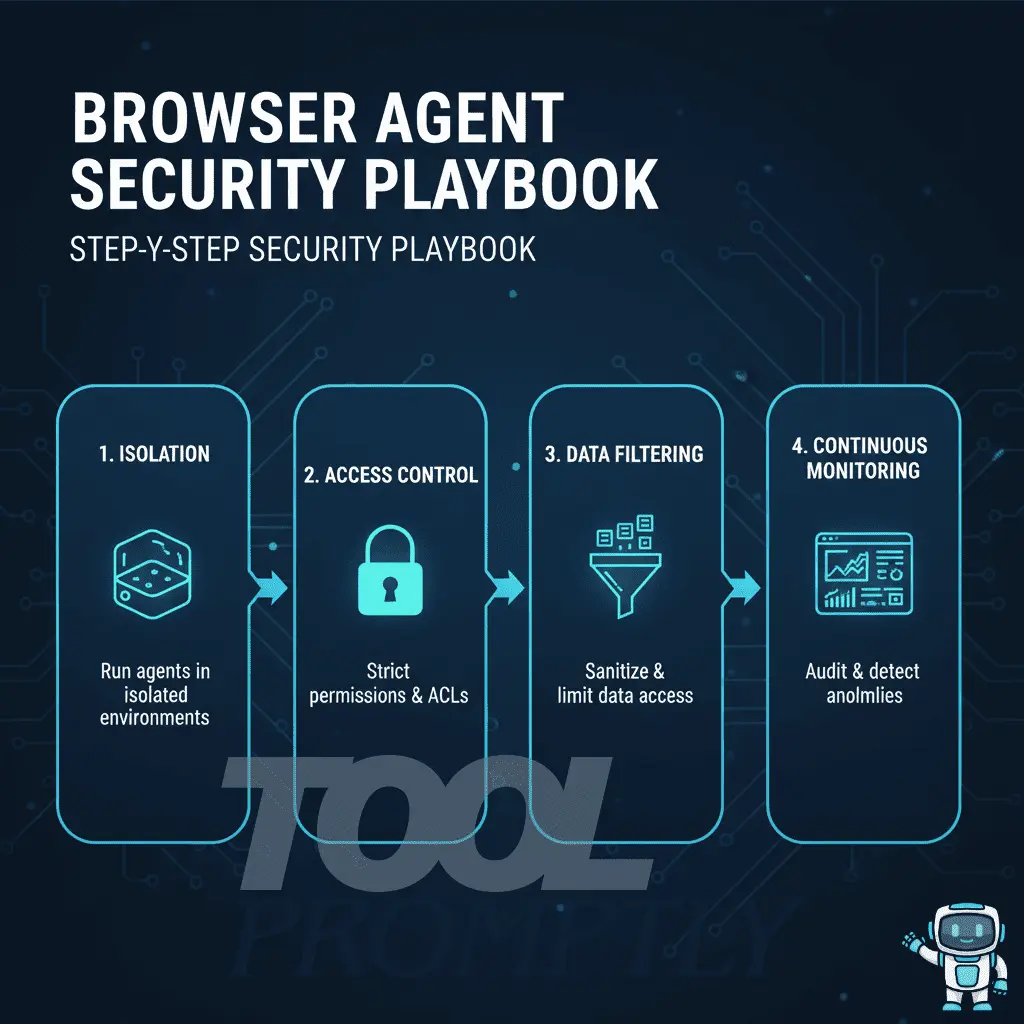 Step-by-step browser agent security playbook